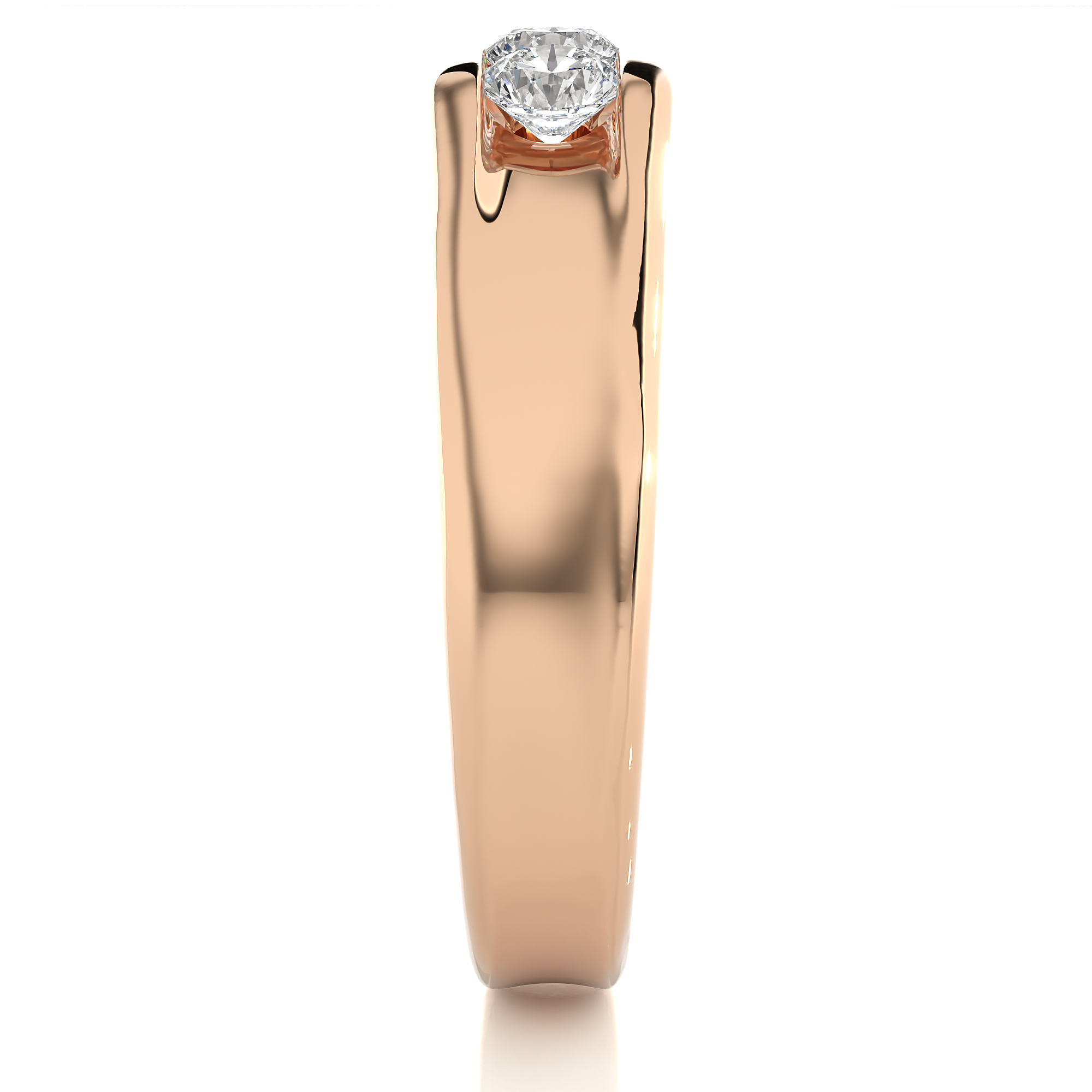 0.52 Carat H Color VS1 Clarity Diamond Studded Natural Diamond Ring.